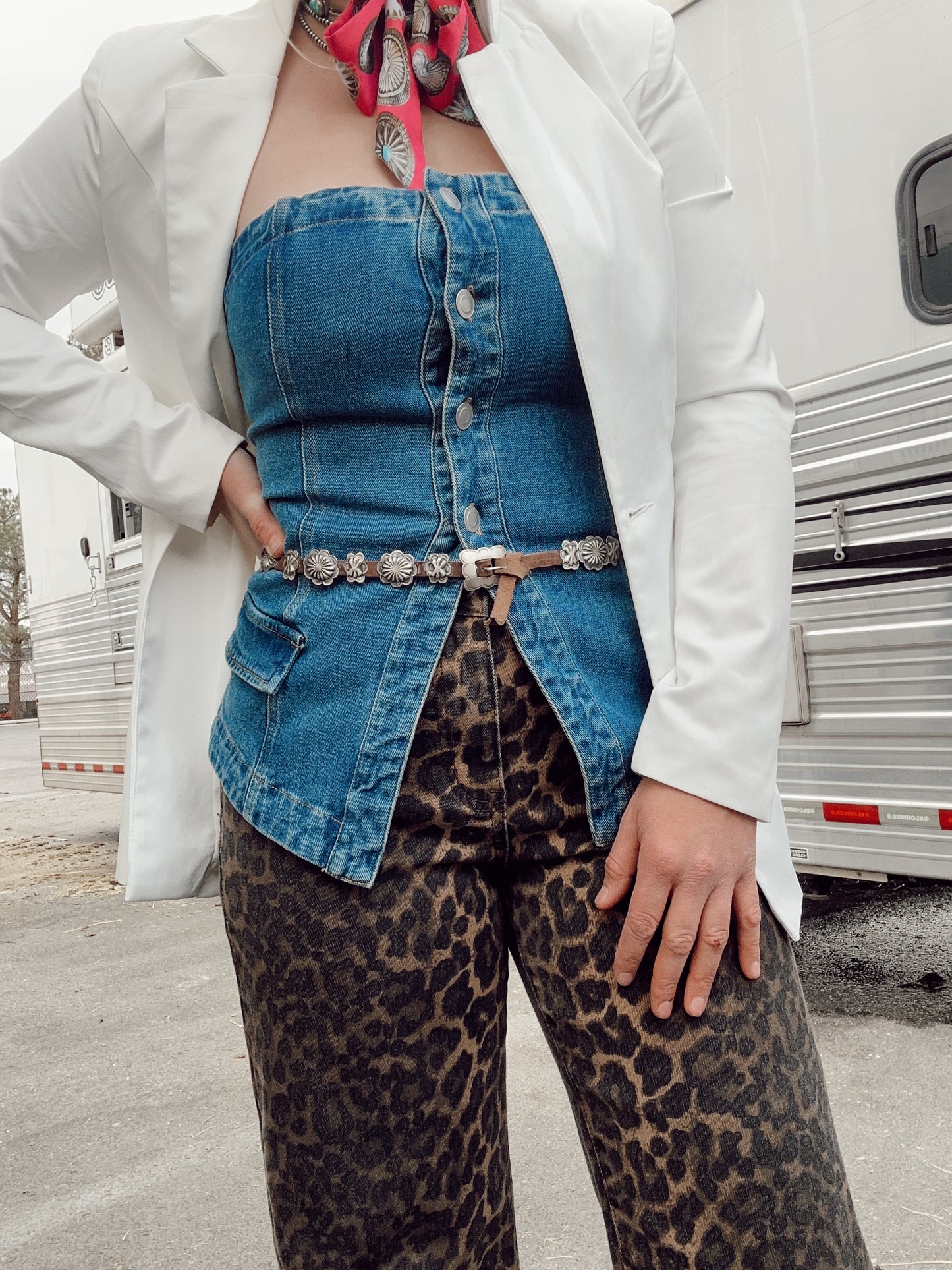 The Sasha Leopard Jeans