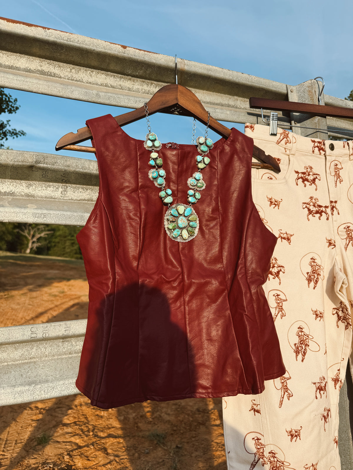 The Peplum Top - Wine