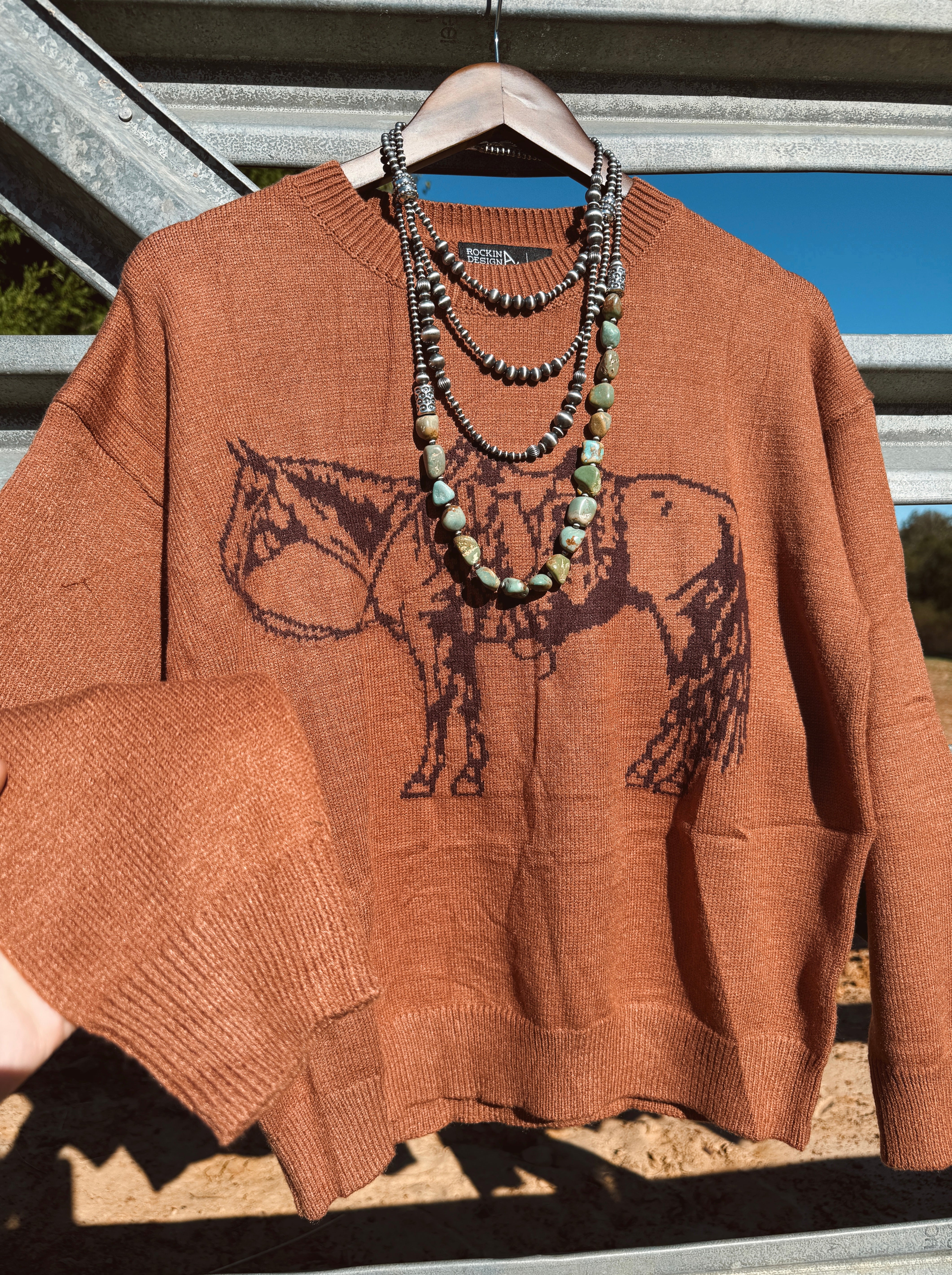 The Cowpoke Sweater - Brown