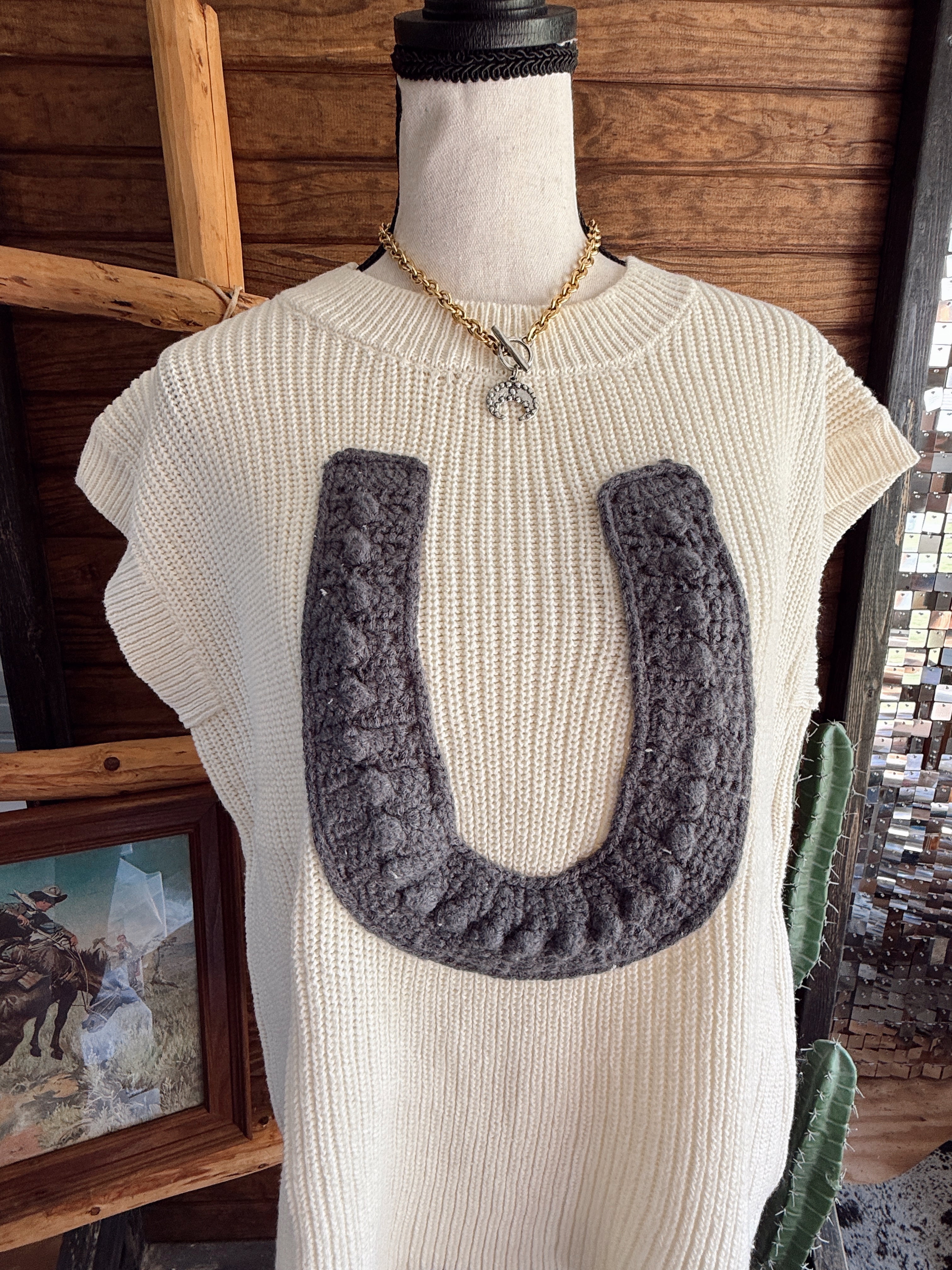 The Knitted Horseshoe Top