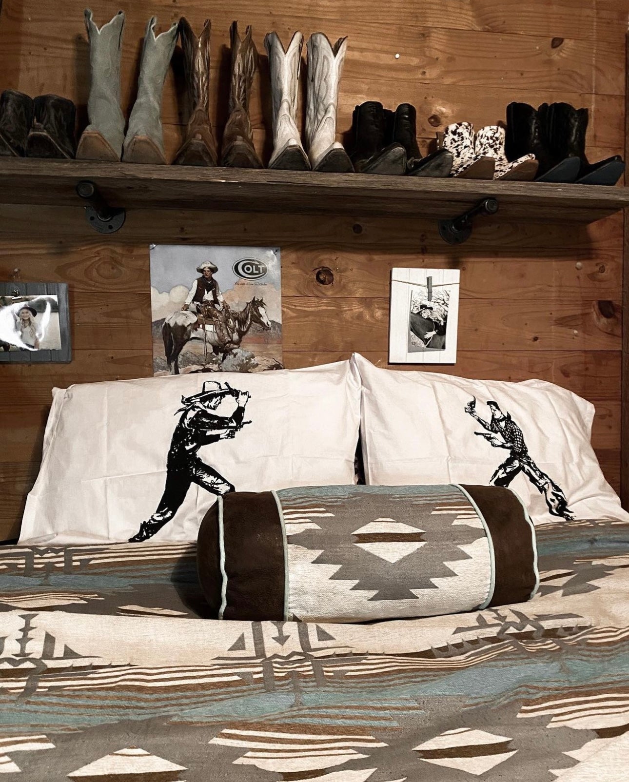 The Cowboy Showdown Pillowcases