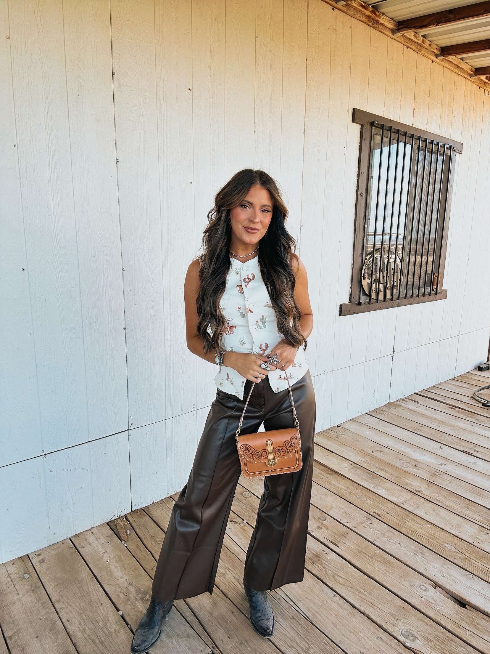 The Buckle Leather Pants