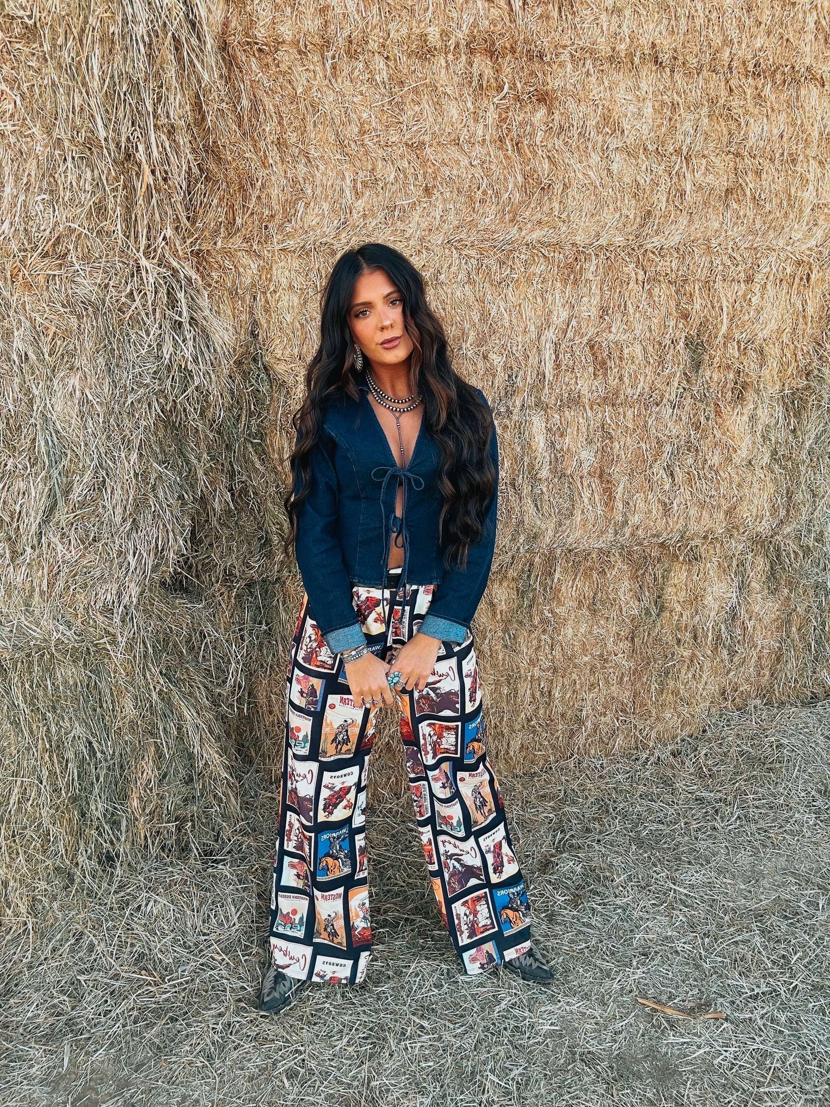 The Lasso Denim Top - best seller