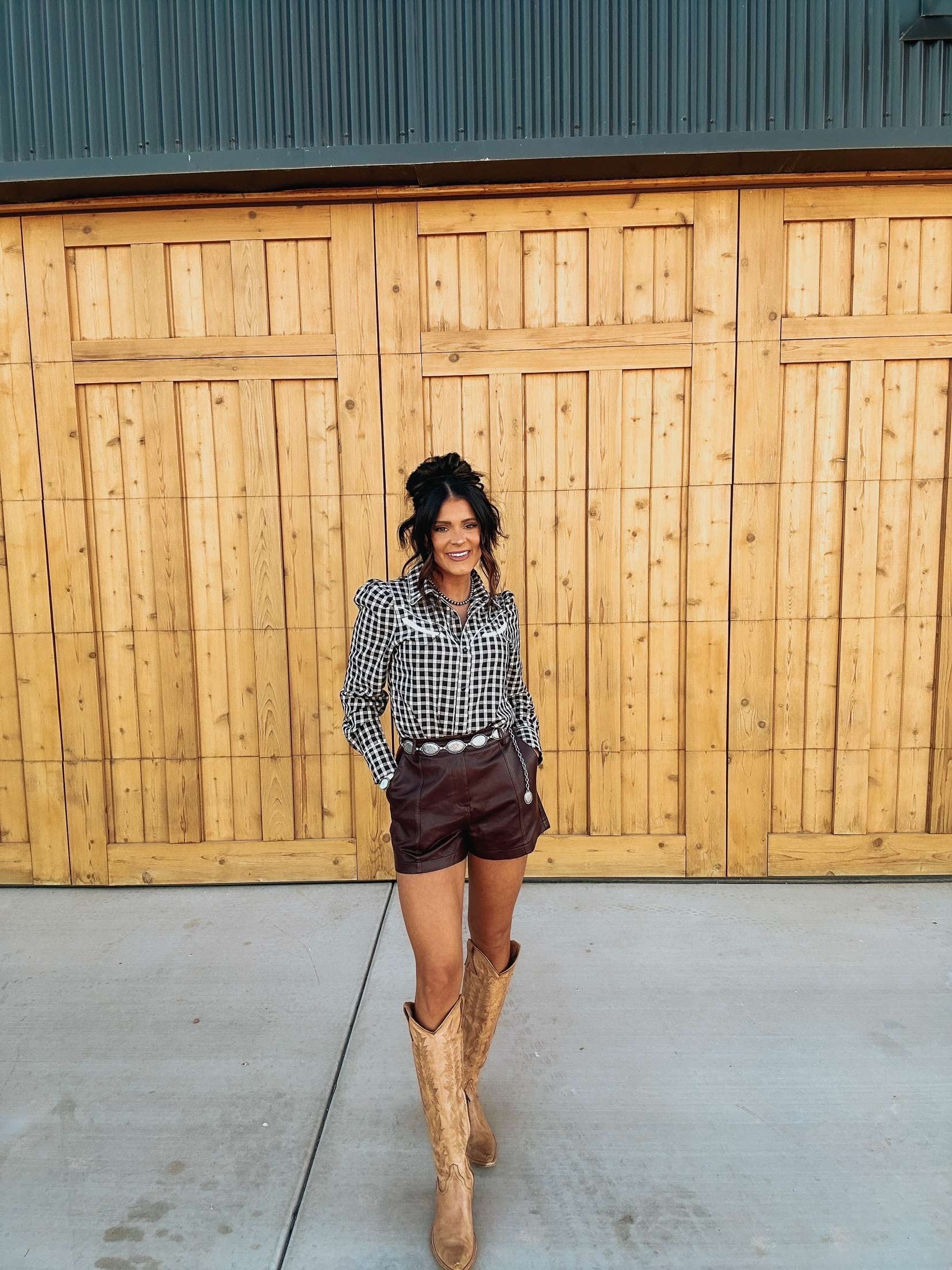 The Gingham Pearl Snap - best seller