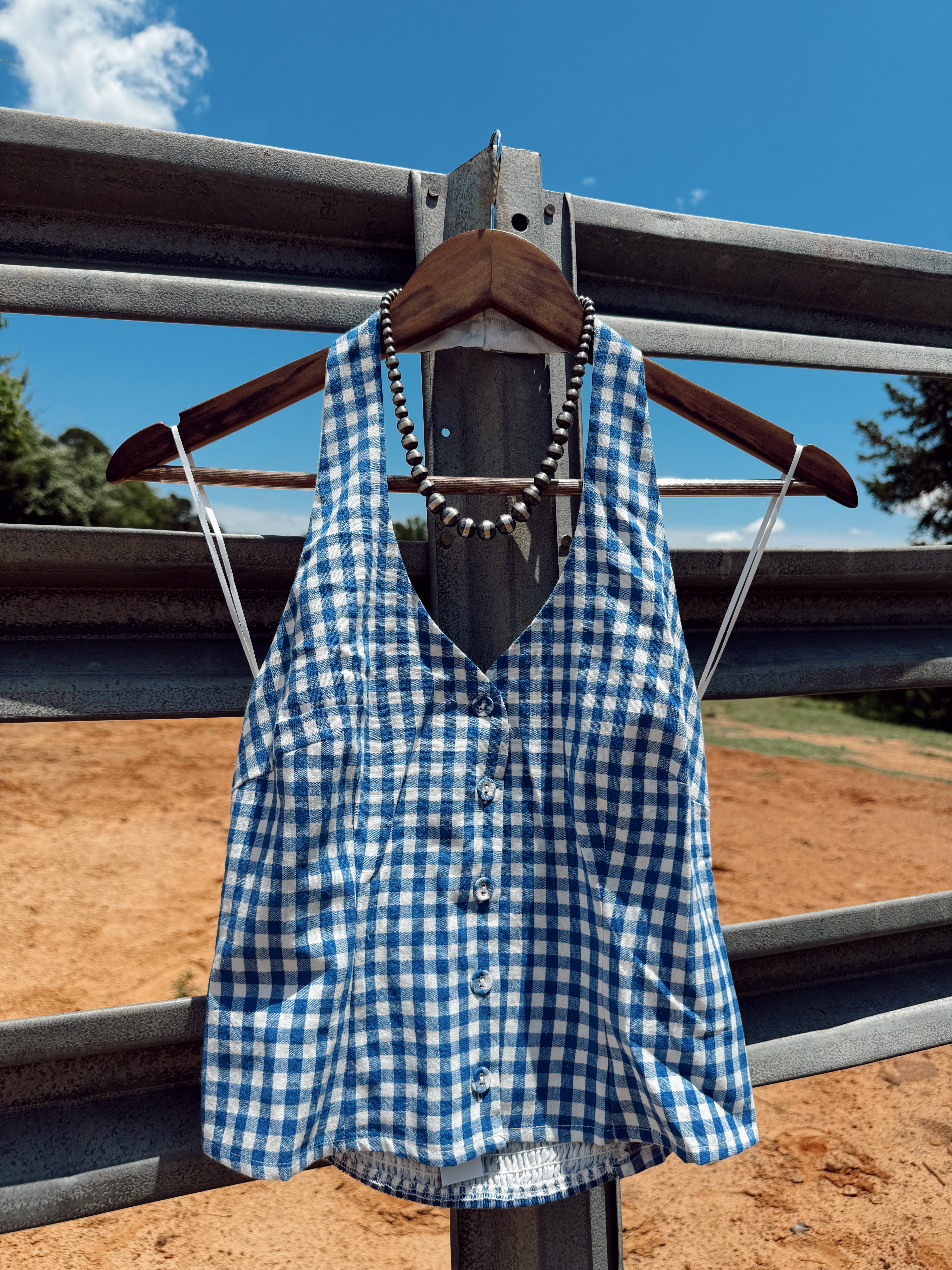 The Halter Top - Blue