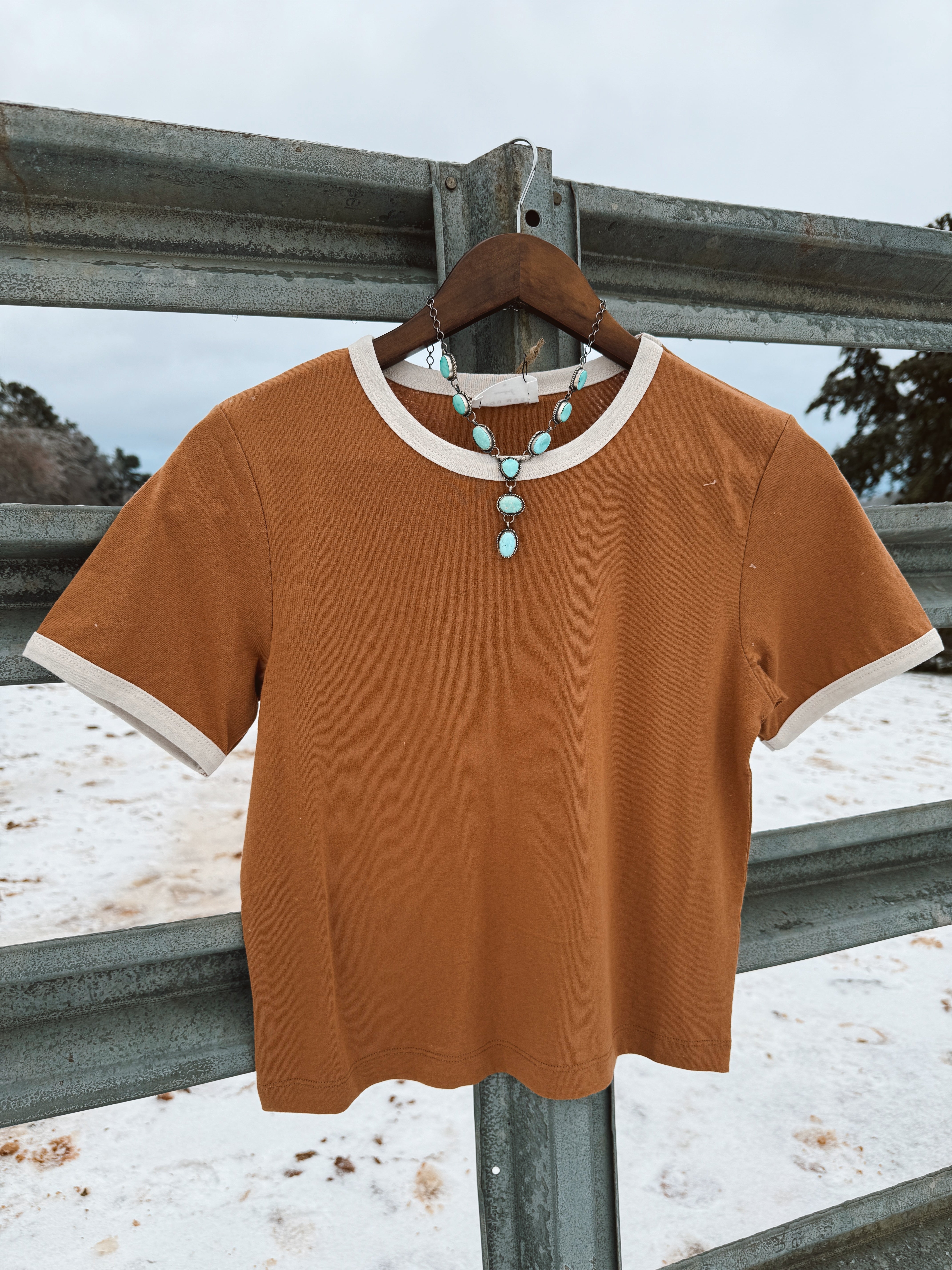 The Ringer Tee - Chestnut