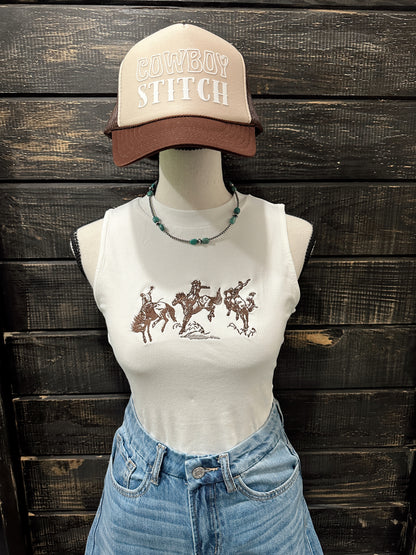 The Bronc Embroidered Tank