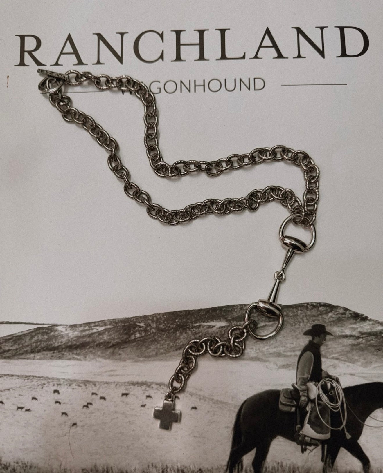 The Bitty Lariat - Silver Cross