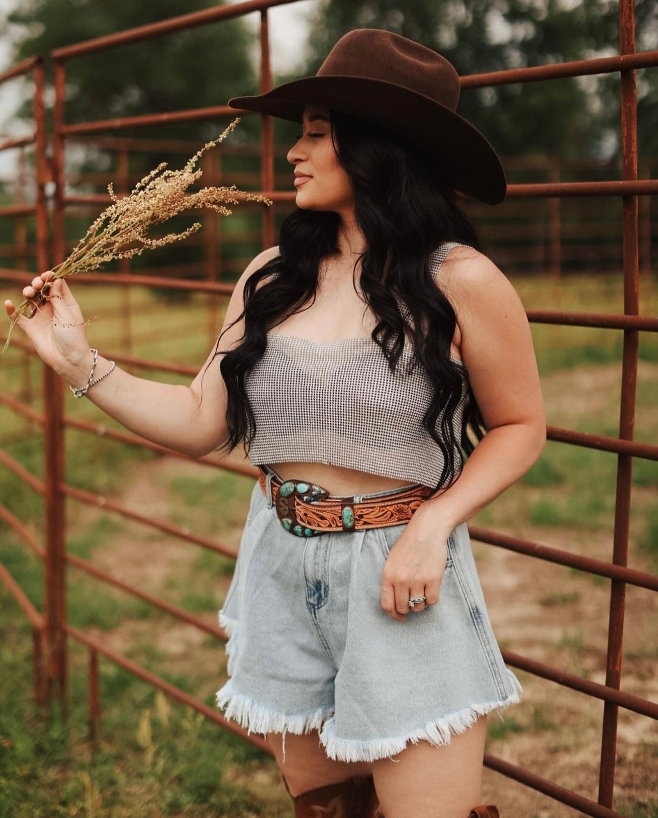 The Que Chula Leather Tooled Belt - best seller