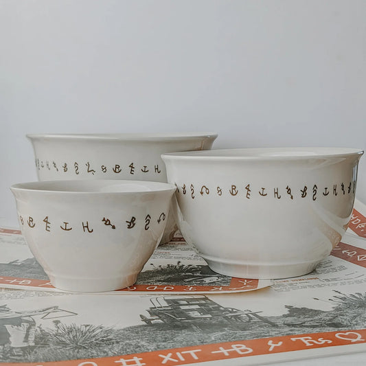 The 3 Piece Branded Mixing Bowl Set