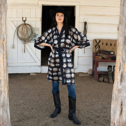 The Big Concho Kimono Wrap Dress