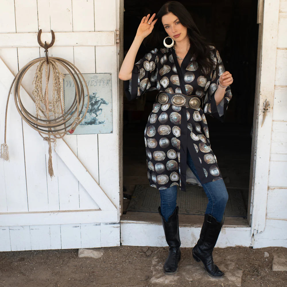 The Big Concho Kimono Wrap Dress