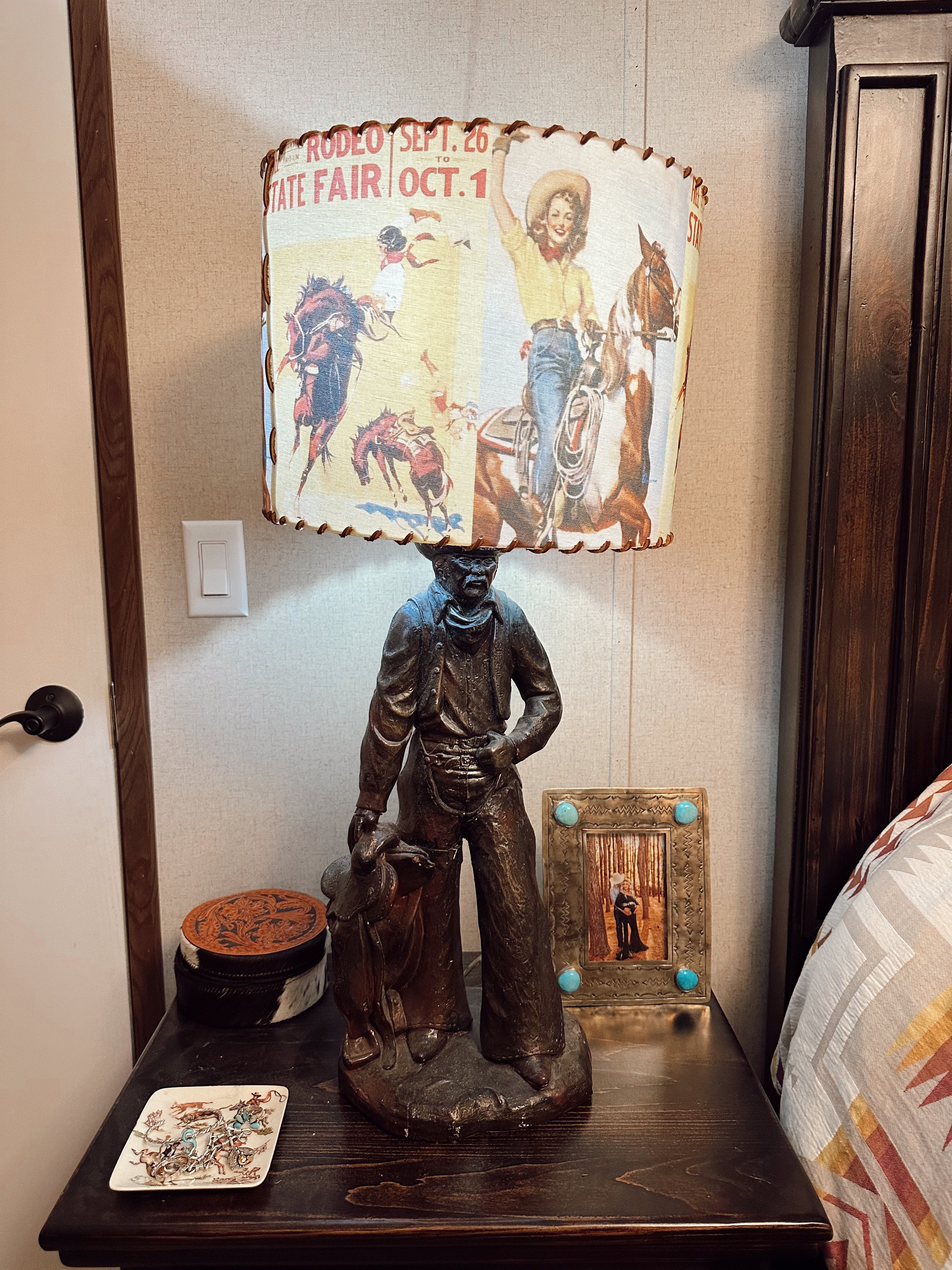 The Vintage Cowgirl Lampshade