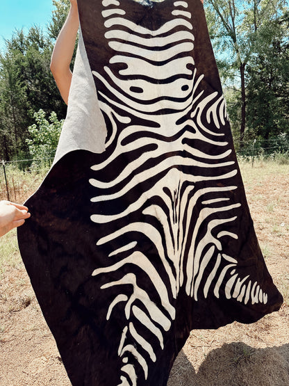 The Zebra Cowhide Rug