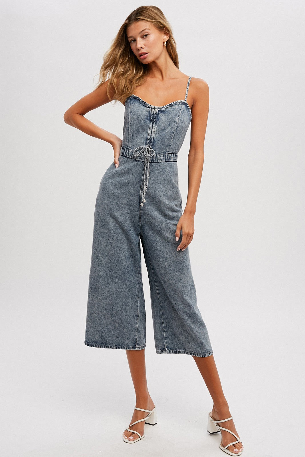 The Sky Denim Jumpsuit