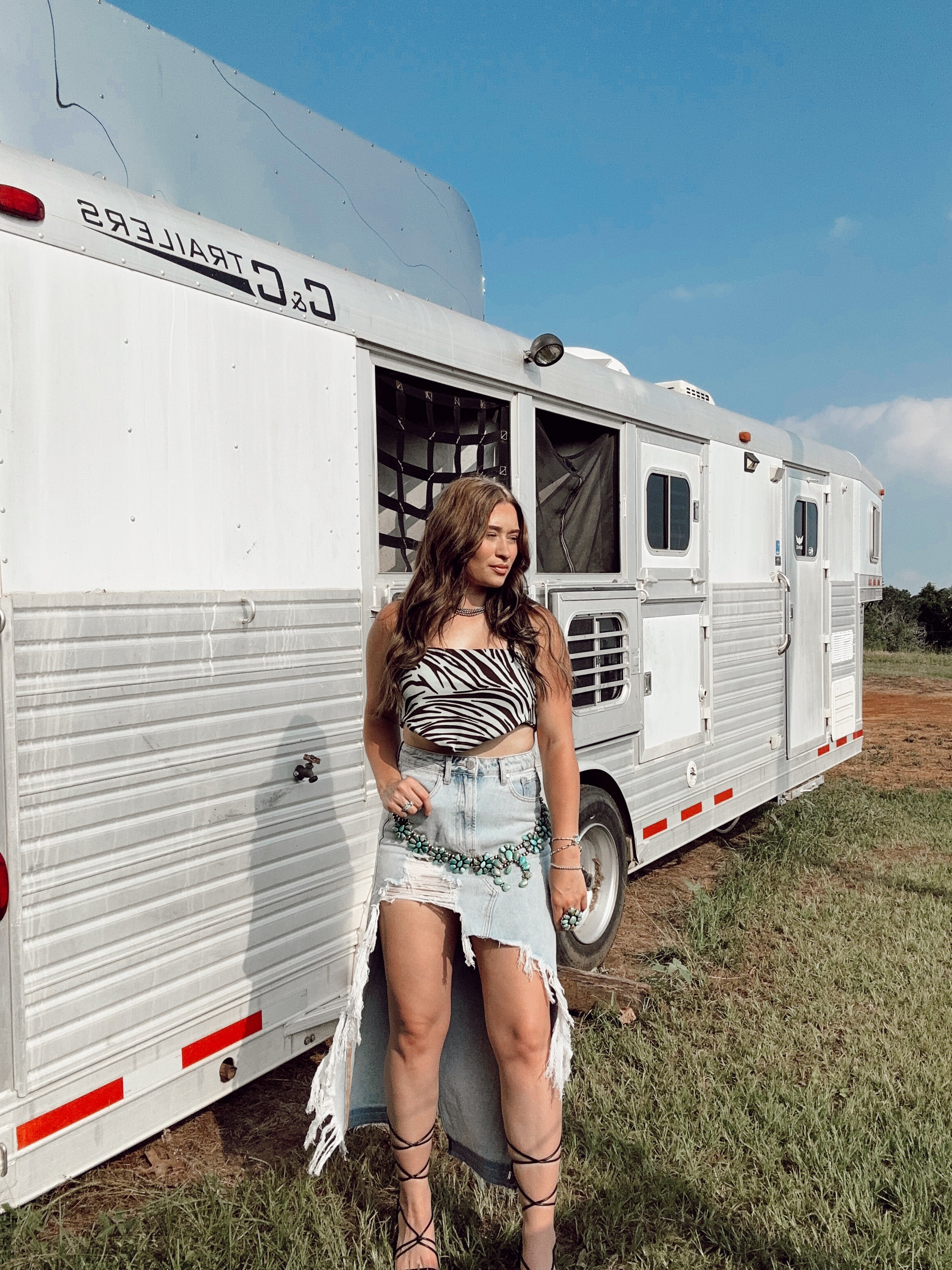 The Henley Zebra Top