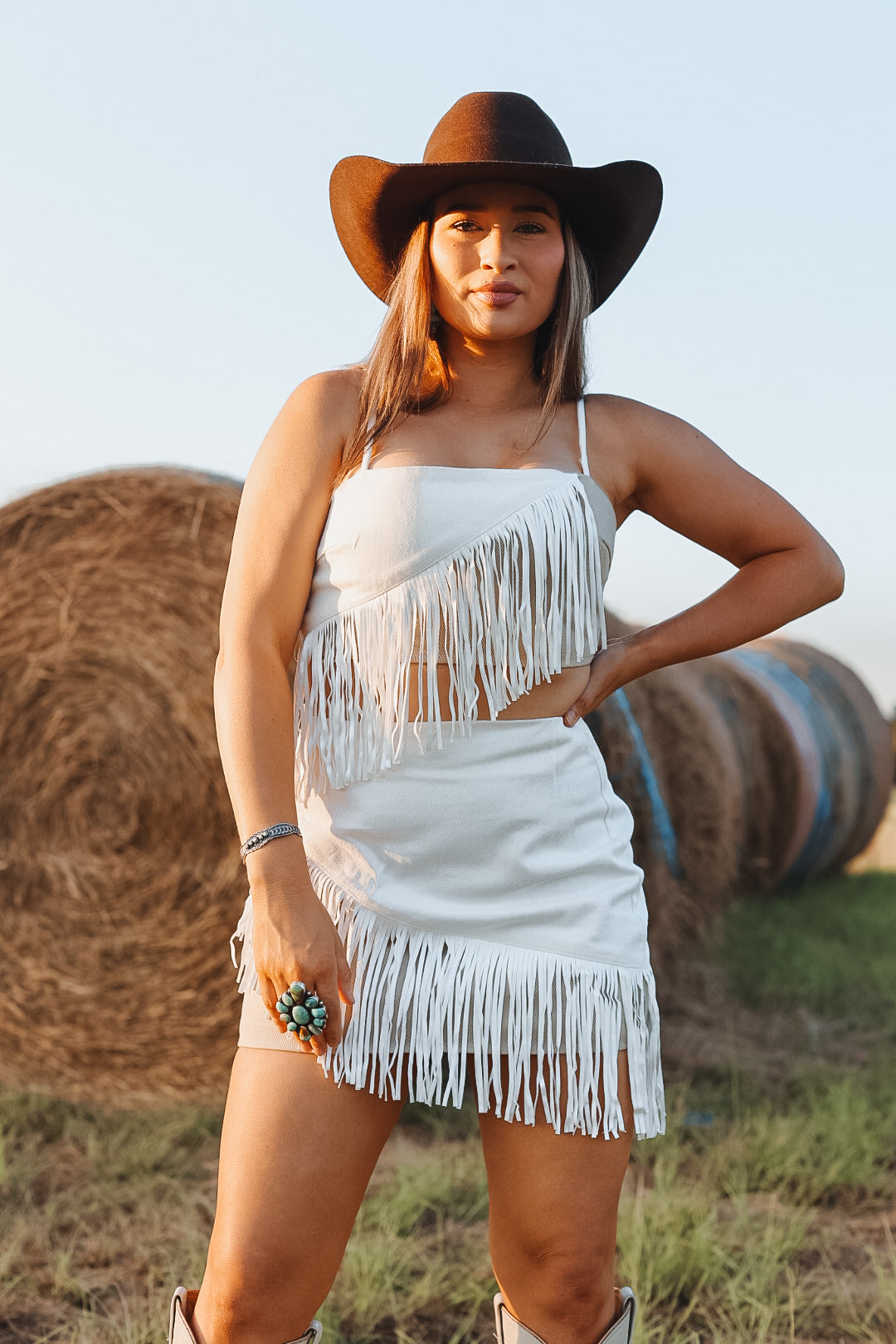 Western fringe clearance skirts