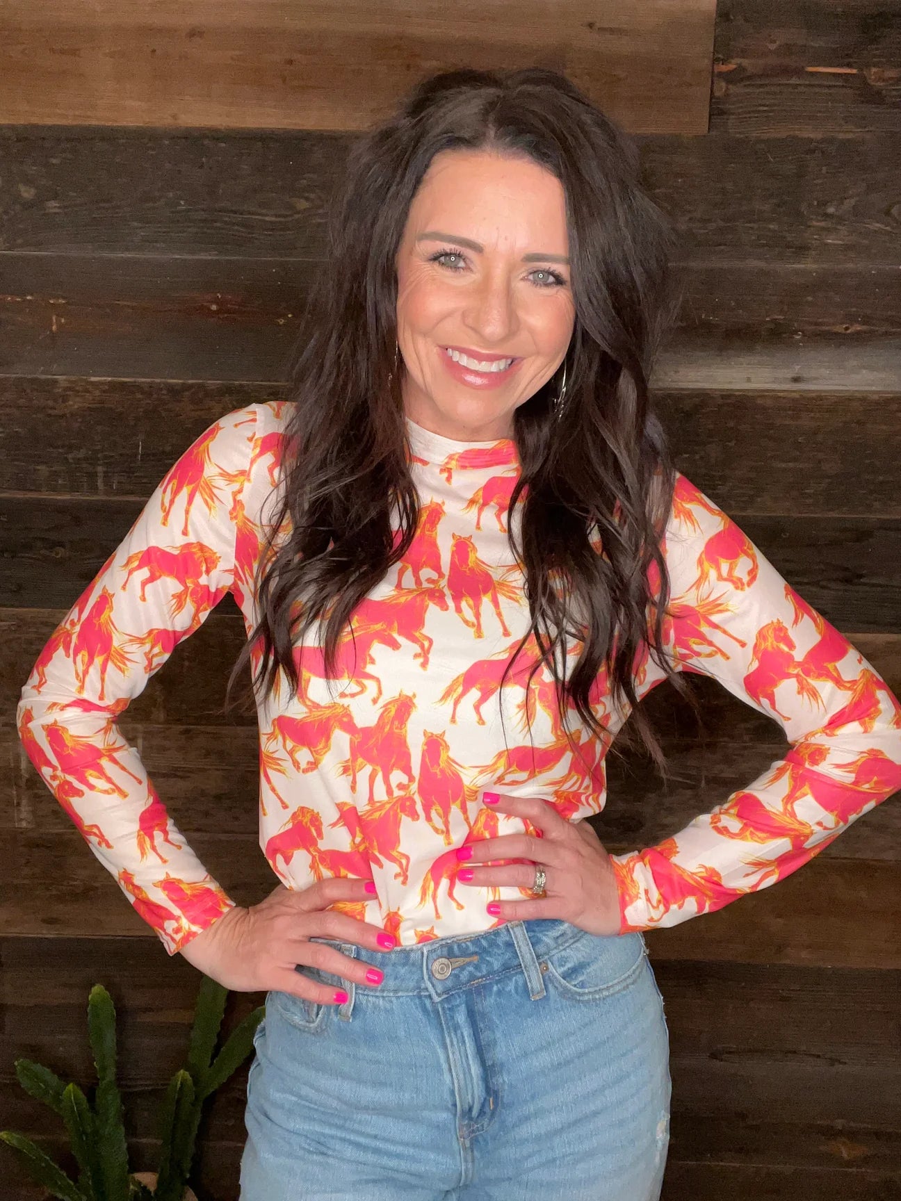 The Neon Wild Horse Mesh Top