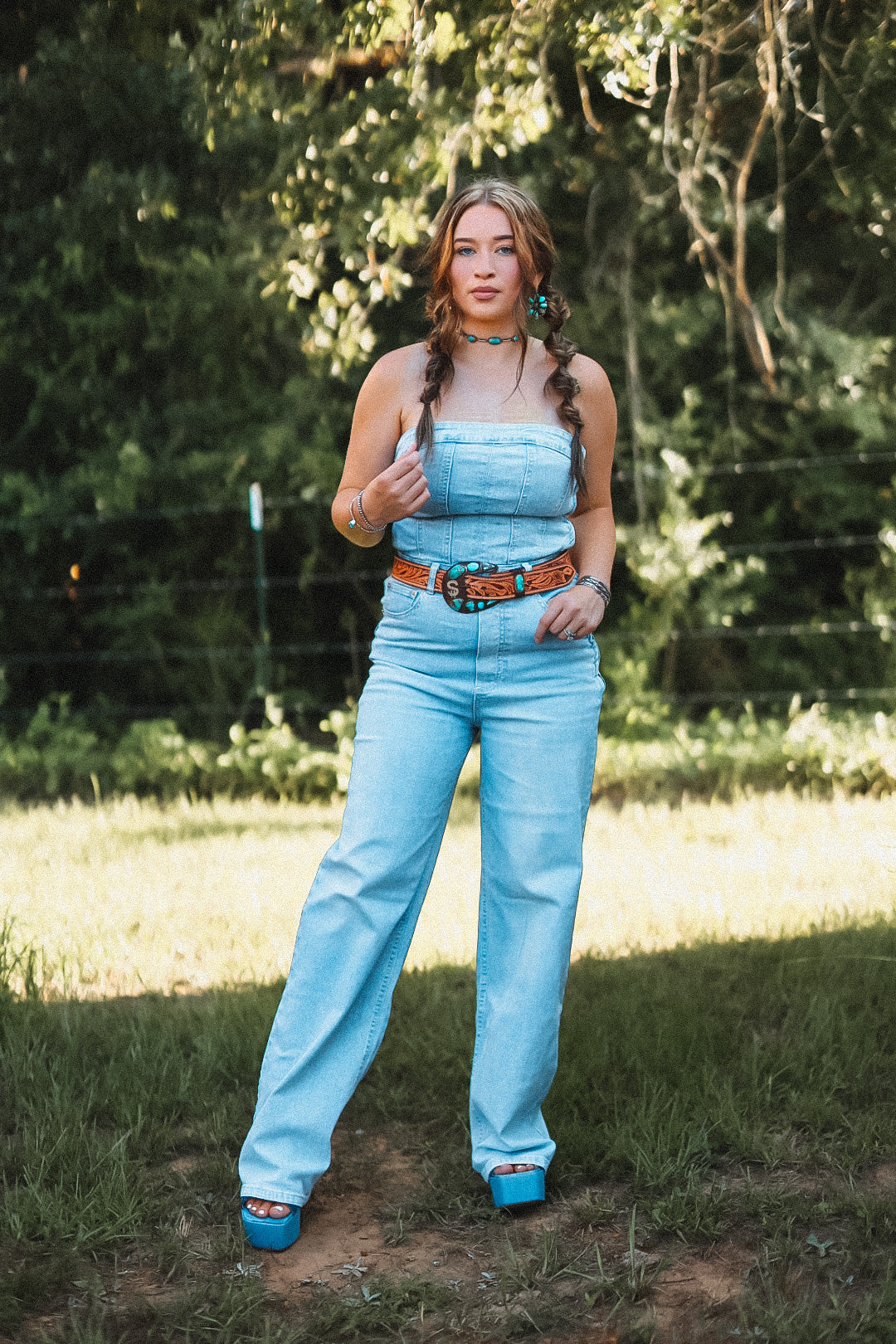 The Reno Denim Jumpsuit – Cowboy Stitch