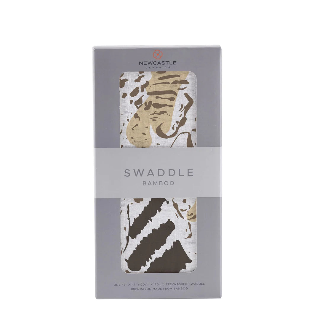 The Bamboo Animal Print Swaddle