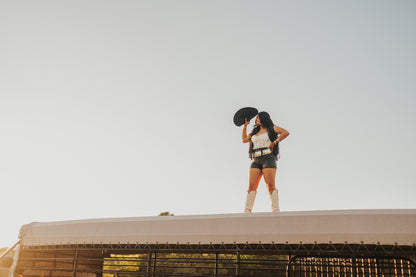 The Get Western Leather Shorts