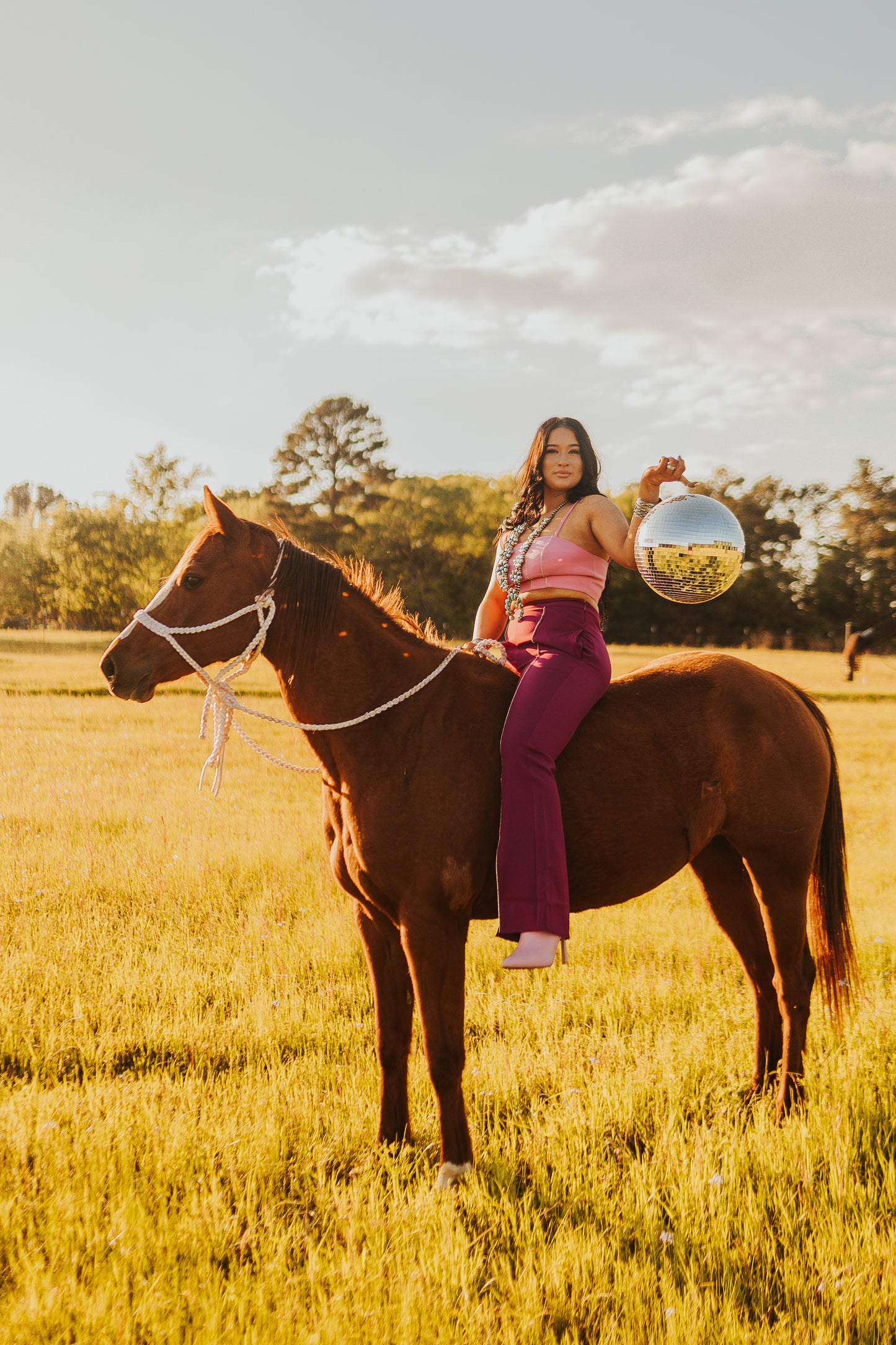 The Pink Rhinestone Top