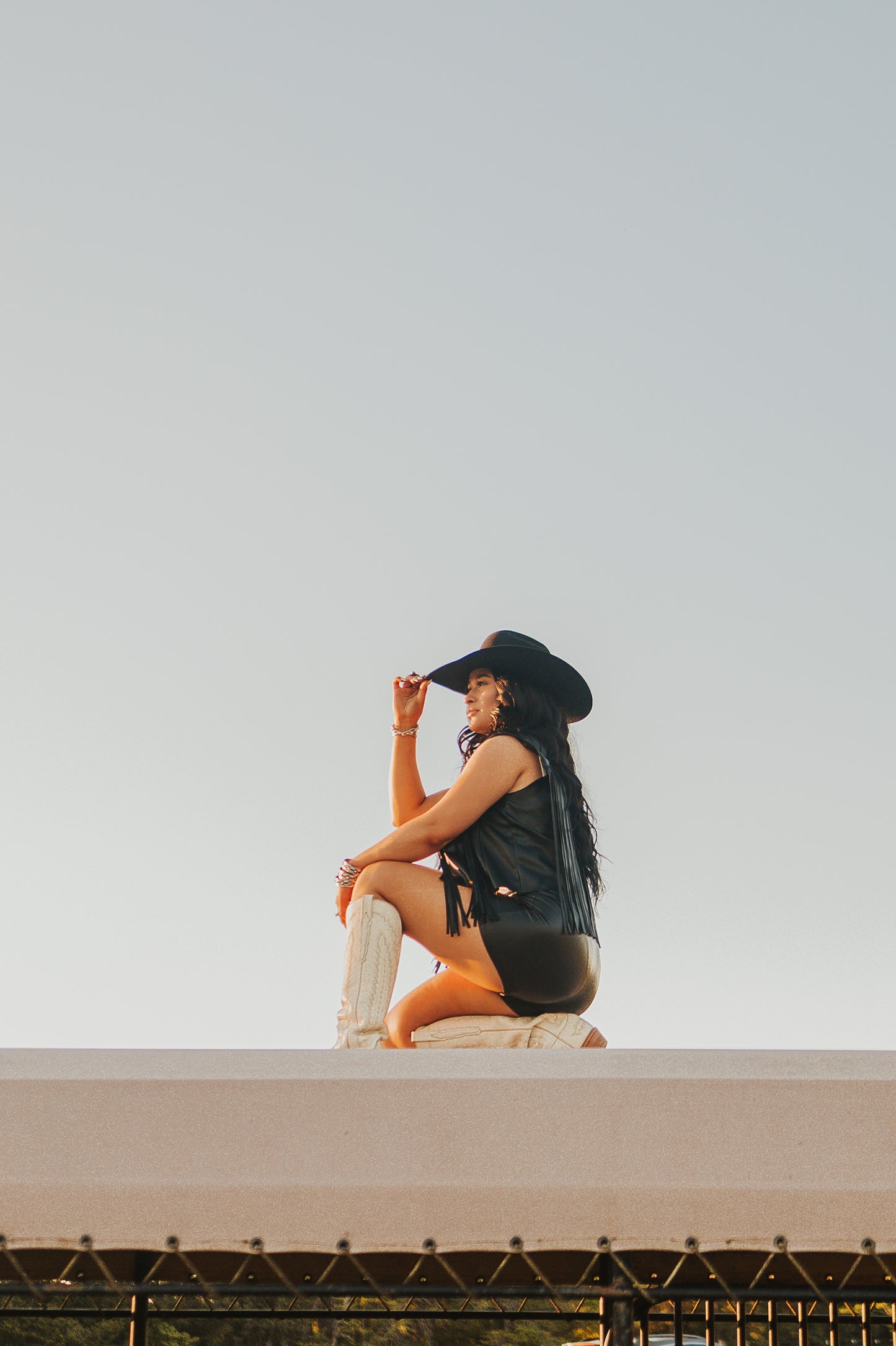 The Get Western Leather Shorts