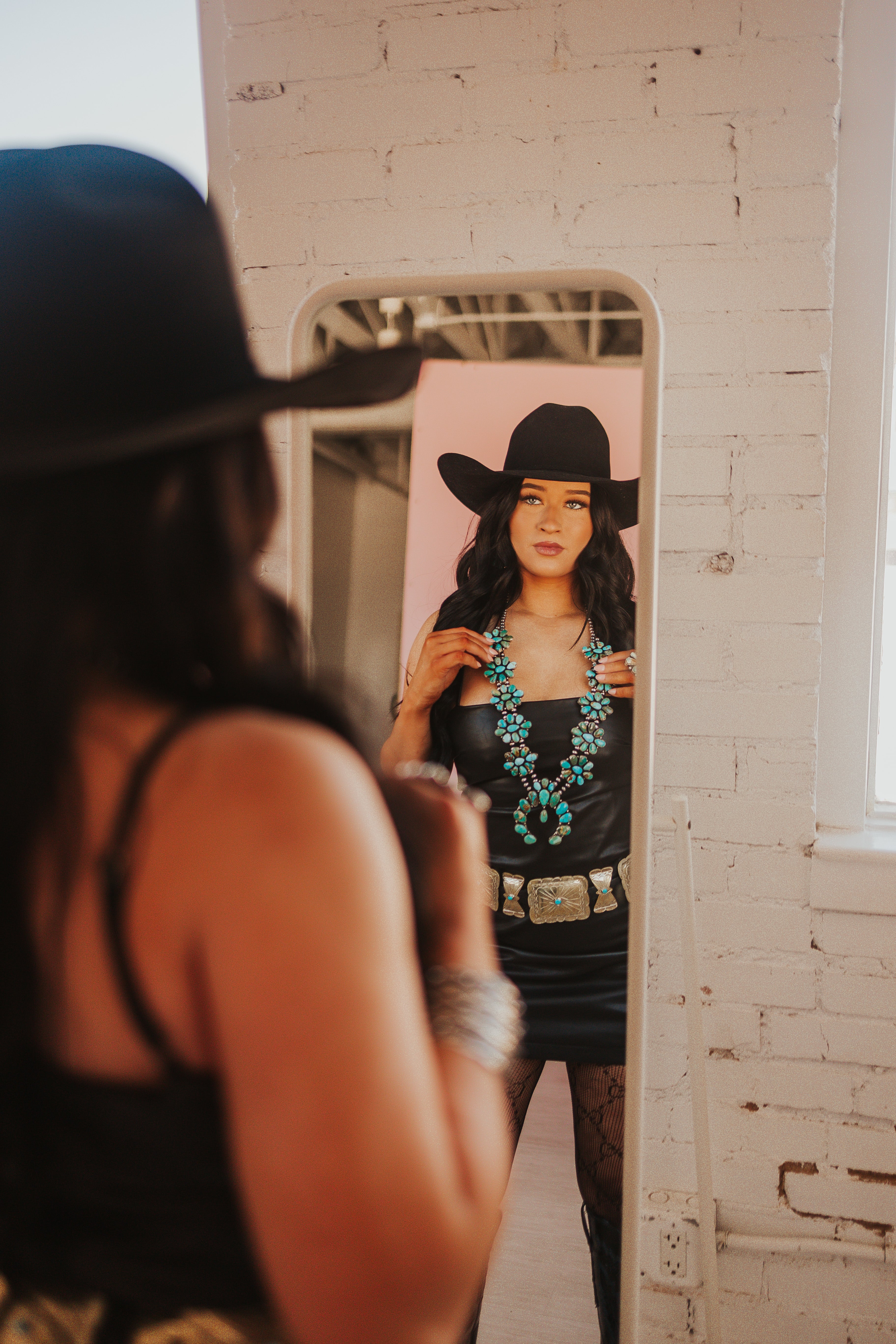 The Black Leather Dress - best seller