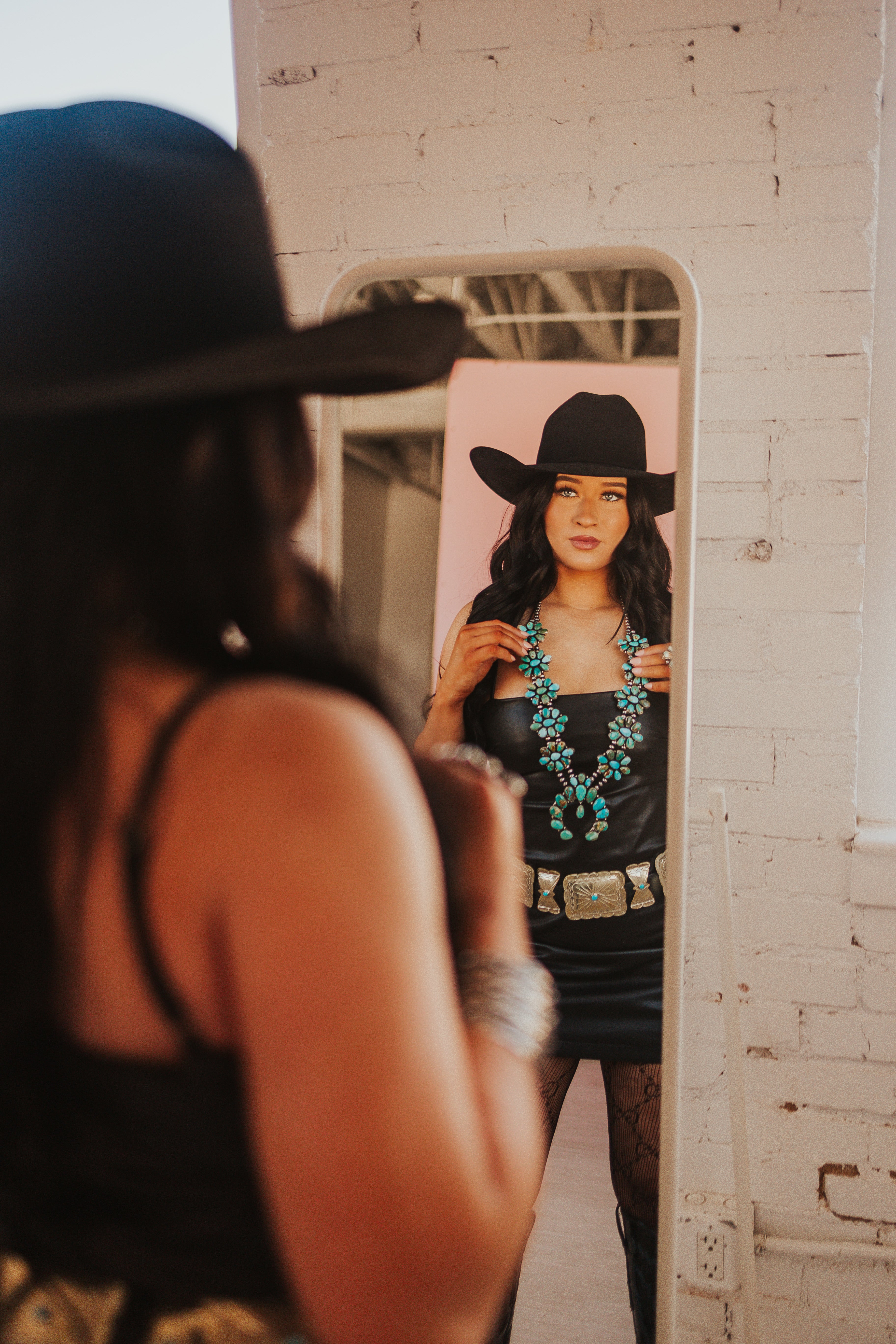 The Black Leather Dress - best seller